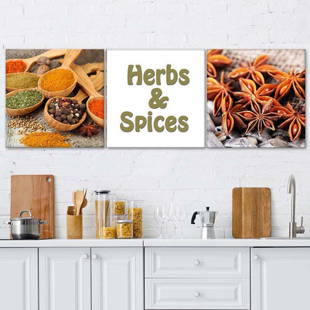 Quadro-su-tela-3-pezzi-Erbe-e-spezie