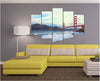 Quadro-su-tela-5-pannelli-New-York-Golden-Gate