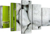 Quadro-su-tela-5-pannelli-Zen-Stones-Bamboo-Spa