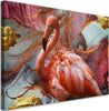 Quadro-su-tela,-Abstrazione-del-fenicottero-rosa