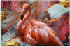 Quadro-su-tela,-Abstrazione-del-fenicottero-rosa