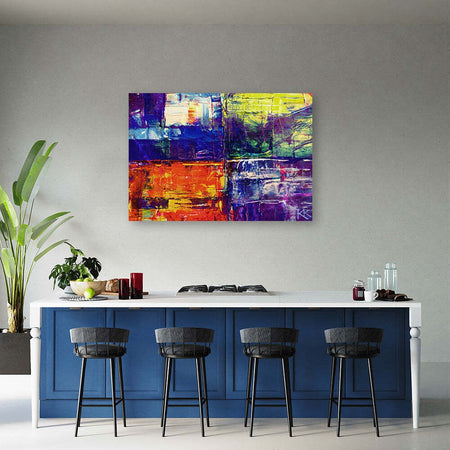 Quadro-su-tela,-Abstrazione-dipinta-a-mano-colorata