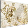 Quadro-su-tela,-Affresco-vegetale-su-intonaco-che-cade