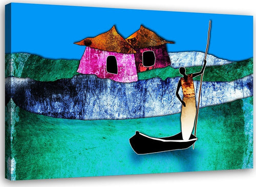 Quadro-su-tela,-Africa-colorata-Natura