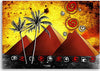 Quadro-su-tela,-Africa-Piramidi-Palme
