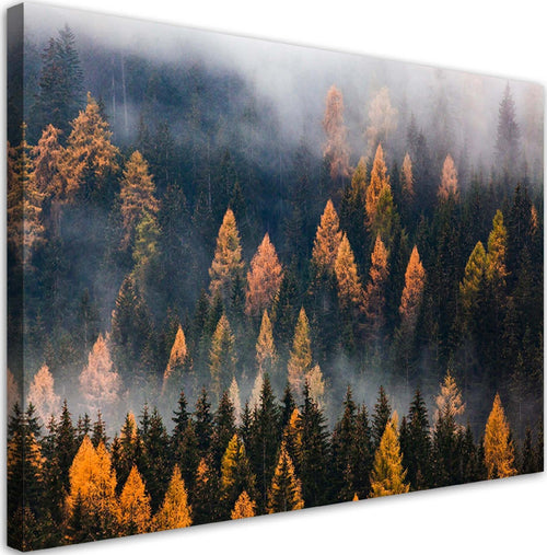 Quadro-su-tela,-Alberi-autunnali