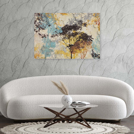 Quadro-su-tela,-Alberi-autunnali