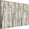 Quadro-su-tela,-Alberi-fiori-e-farfalle