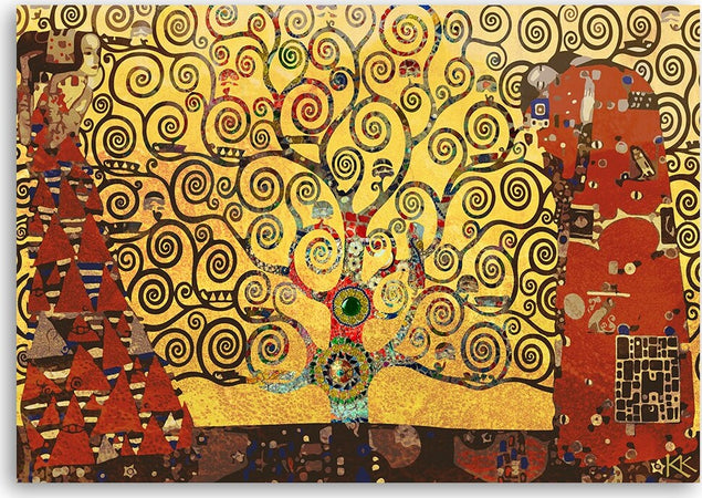 Quadro-su-tela,-Albero-della-vita