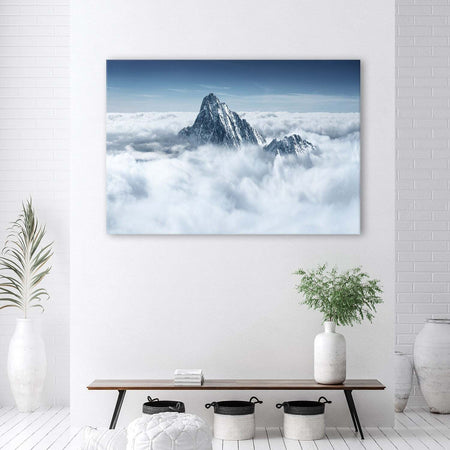 Quadro-su-tela,-Alpi-sopra-le-nuvole