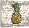 Quadro-su-tela,-Ananas-vintage