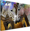 Quadro-su-tela,-Animali-zebra-astratti
