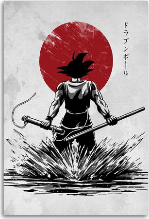 Quadro-su-tela,-Anime-Manga-Samurai