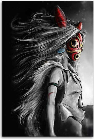 Quadro-su-tela,-Anime-Principessa-Mononoke