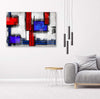 Quadro-su-tela,-Astrazione-Blu-Rosso