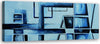 Quadro-su-tela,-Astrazione-blu