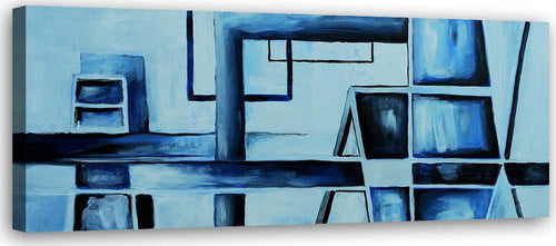 Quadro-su-tela,-Astrazione-blu