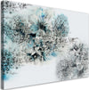 Quadro-su-tela,-Astrazione-dei-fiori-blu