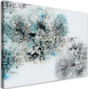 Quadro-su-tela,-Astrazione-dei-fiori-blu