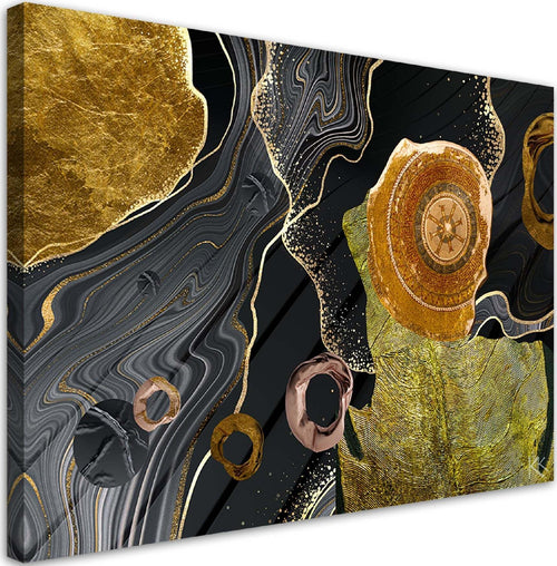 Quadro-su-tela,-Astrazione-della-trama-in-marmo