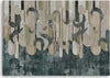 Quadro-su-tela,-Astrazione-delle-piante-nei-colori-della-terra