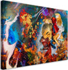 Quadro-su-tela,-Astrazione-di-pesce-colorata