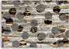 Quadro-su-tela,-Astrazione-di-ruote-marroni