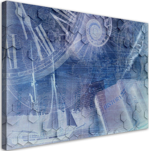 Quadro-su-tela,-Astrazione-di-tempo-medio