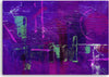 Quadro-su-tela,-Astrazione-dipinta-a-mano-viola