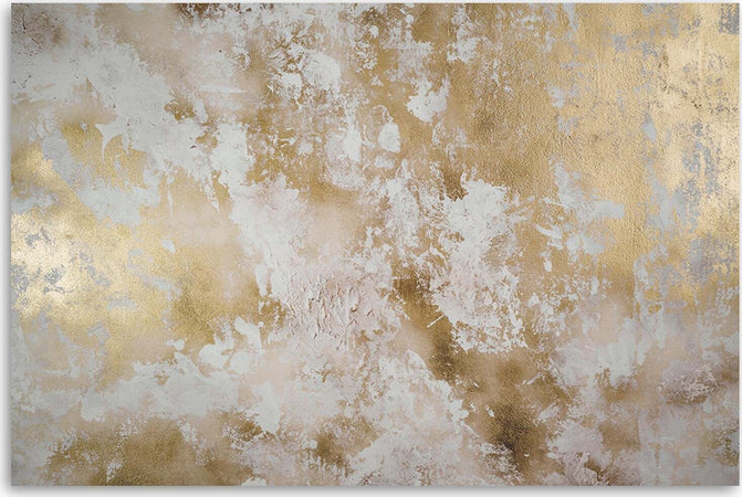 Quadro-su-tela,-Astrazione-dorata