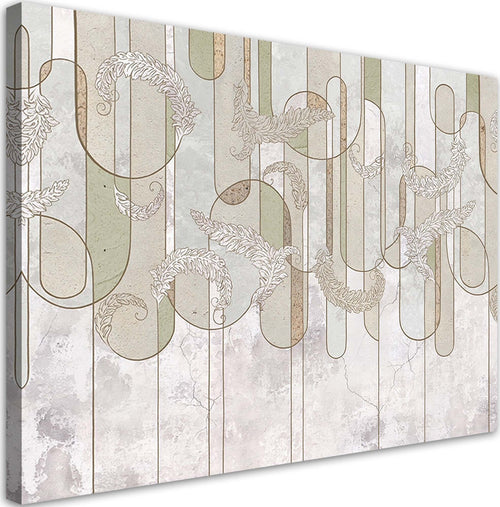 Quadro-su-tela,-Astrazione-minimalista-scandinava-nel-beige
