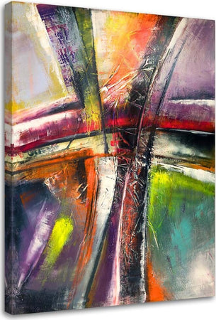 Quadro-su-tela,-Astrazione-moderna-dipinta