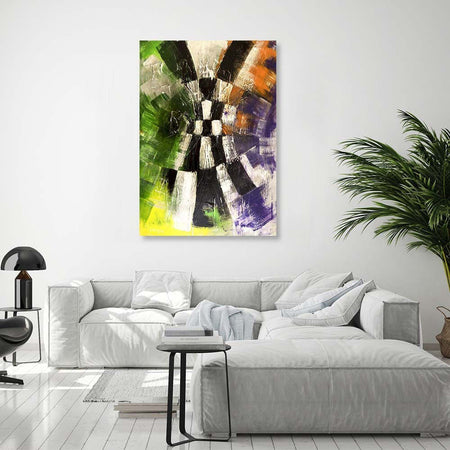 Quadro-su-tela,-Astrazione-Multicolore