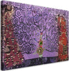 Quadro-su-tela,-Astrazione-viola-dell'albero-della-vita