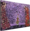 Quadro-su-tela,-Astrazione-viola-dell'albero-della-vita