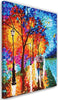 Quadro-su-tela,-Autunno-alberi-paesaggio