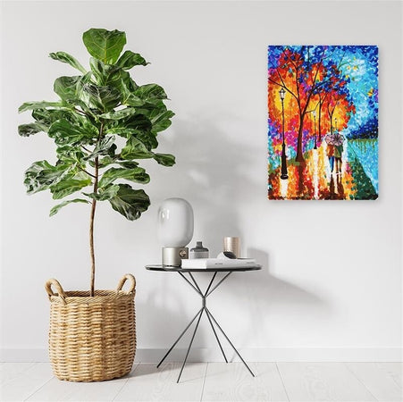 Quadro-su-tela,-Autunno-alberi-paesaggio
