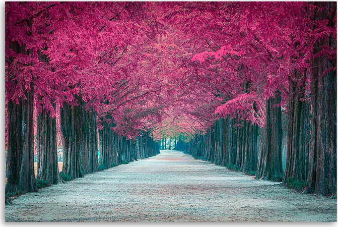 Quadro-su-tela,-Avenue-of-Pink-Trees