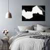 Quadro-su-tela,-Bacio-coppia-bianco-nero