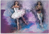 Quadro-su-tela,-Ballerina-Ballet-Purple