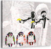 Quadro-su-tela,-Banksy-Pulp-Fiction-and-Monkeys