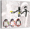 Quadro-su-tela,-Banksy-Pulp-Fiction-and-Monkeys