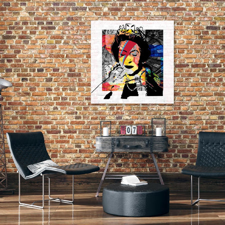 Quadro-su-tela,-Banksy-Queen-d'Inghilterra