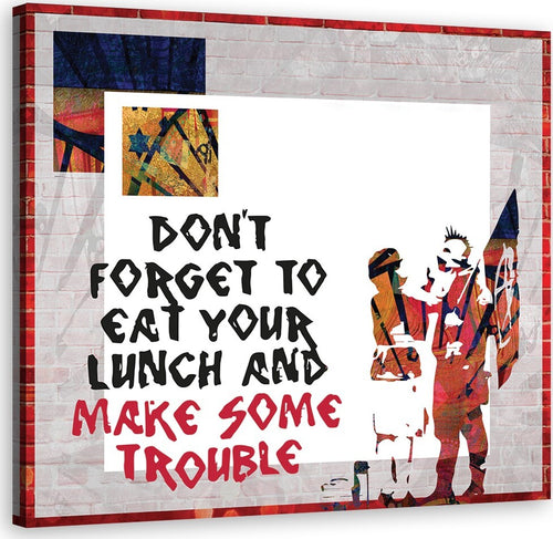 Quadro-su-tela,-Banksy-Son-Punk-e-Madre