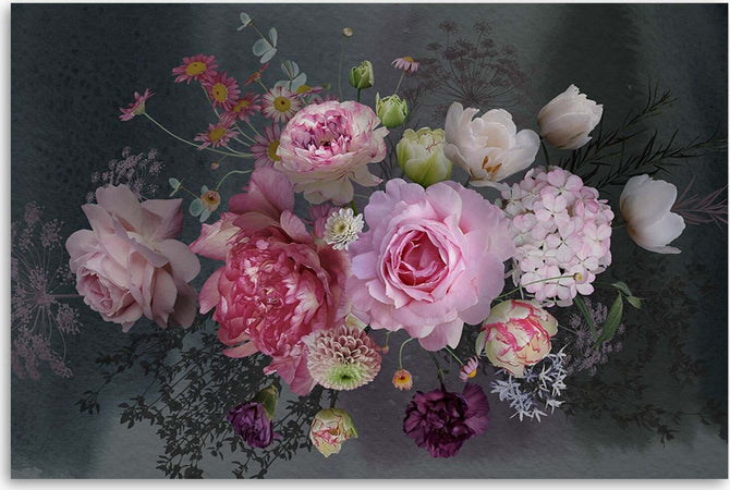 Quadro-su-tela,-Bouquet-di-fiori-vintage