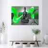 Quadro-su-tela,-Buddha-figura-astratta