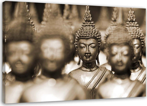 Quadro-su-tela,-Buddha-marrone-Feng-Shui