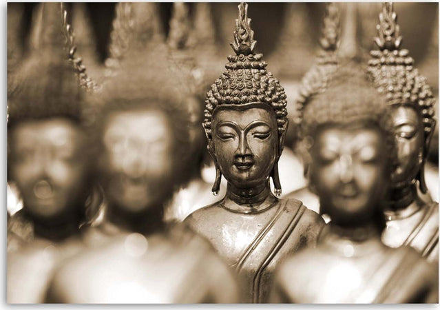 Quadro-su-tela,-Buddha-marrone-Feng-Shui