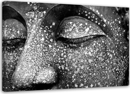 Quadro-su-tela,-Buddha-Zen-Spa-Grigio