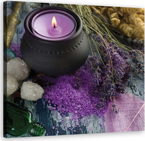 Quadro-su-tela,-Candela-Violet-Zen-Spa